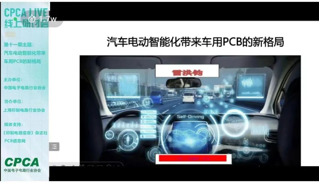 CPCA Live第十一期“汽车电动智能化带来车用PCB的新格局”线上研讨会